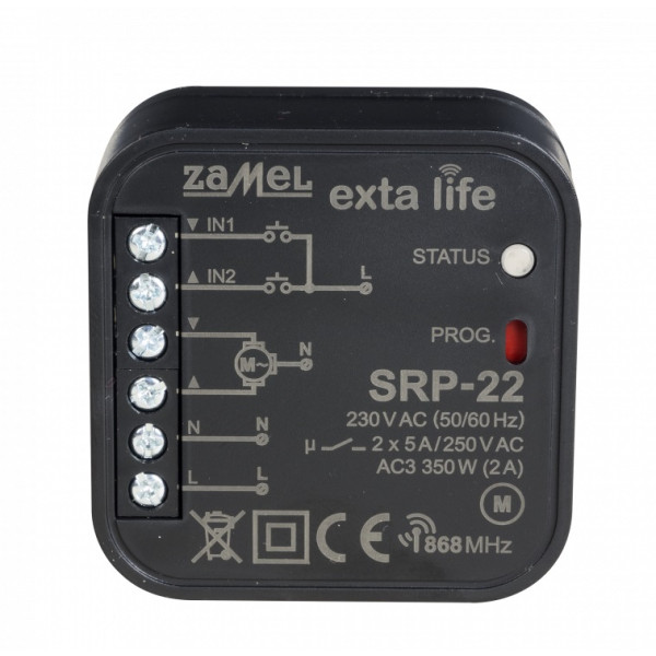 SRP-22 STEROWNIK ROLET DOPUSZKOWY DWUKIERUNKOWY EXTA LIFE